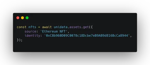 💡 Unidata - Easy access to Web3 data for human friendly
