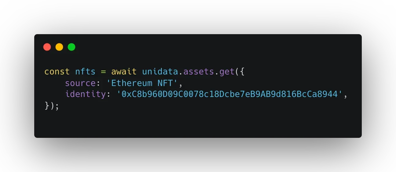 💡 Unidata - 提供人类友好的 Web3 数据的便捷访问